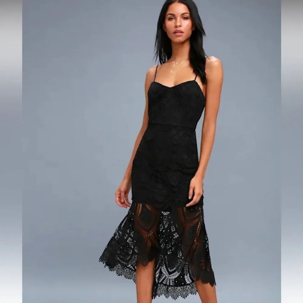 LULU’s Lace Black Dress Small